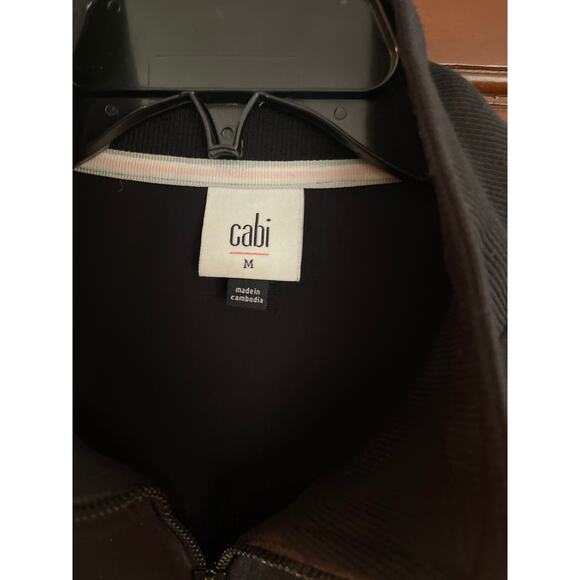 Cabi Relax Convertible Stretch Ponte Knit Long Black Zip Jacket size Medium - Picture 3 of 7